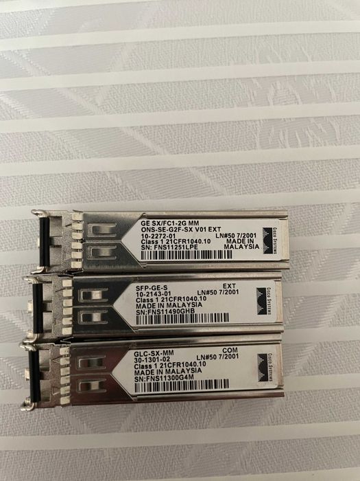 Продавам SFP-та Cisco, Gigastream, NeoPhotonics