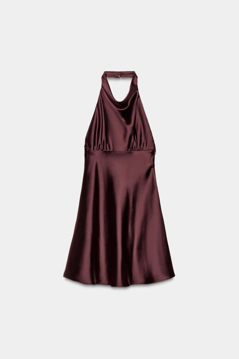 Сатенена рокля ZARA