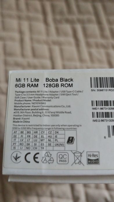 XIAOMI 11 Lite ,
