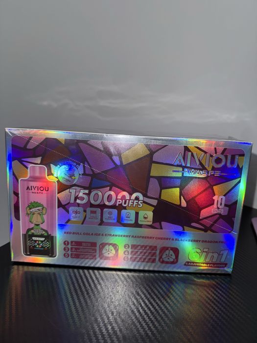 Vape 150,000 6 in 1 cu mai multe arome reincarcabil.