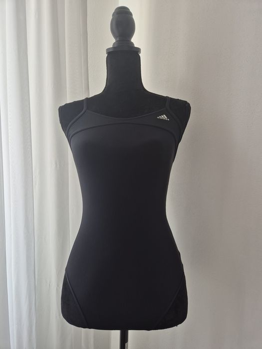 Costum de baie întreg Adidas negru, model sport