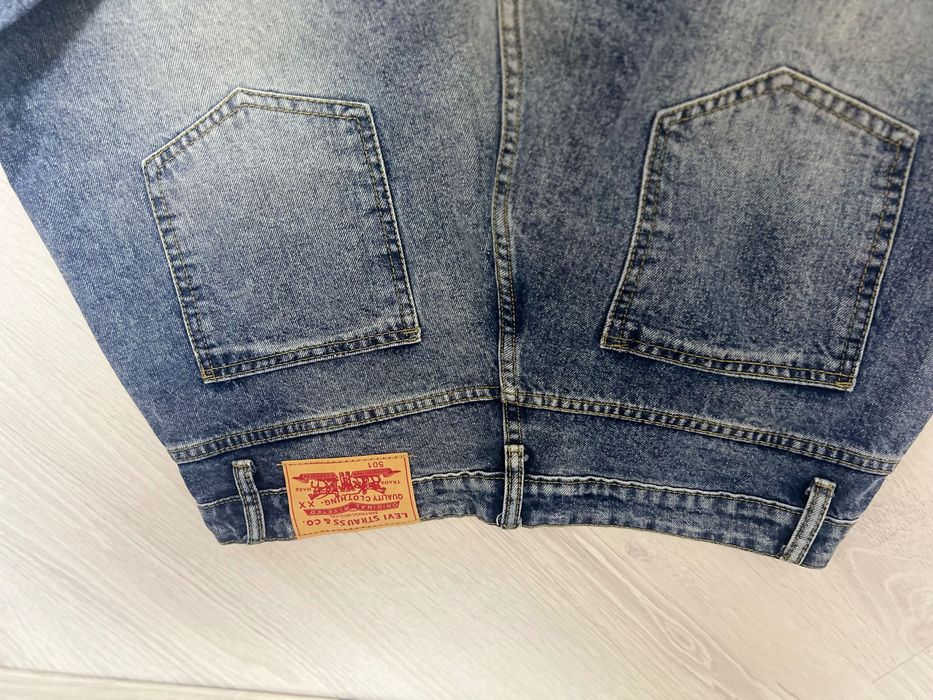 Blue baggy jeans