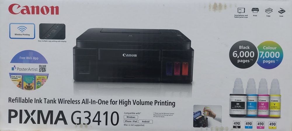 B/u Canon pixma G3410
