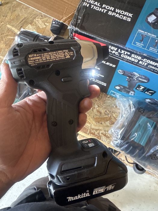 Set 2 scule Makita 18v brushless negre USA