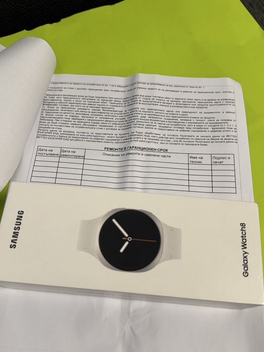 ЗАПЕЧАТАН 40mm Samsung watch 8 Yettel Гаранция 2027 Silver