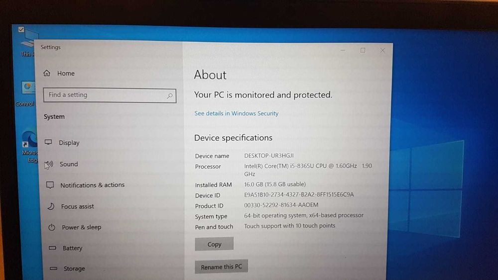 Lenovo Thinkpad T490, TOUCHSCREEN, Intel Core i5-8365U, IMPECABIL