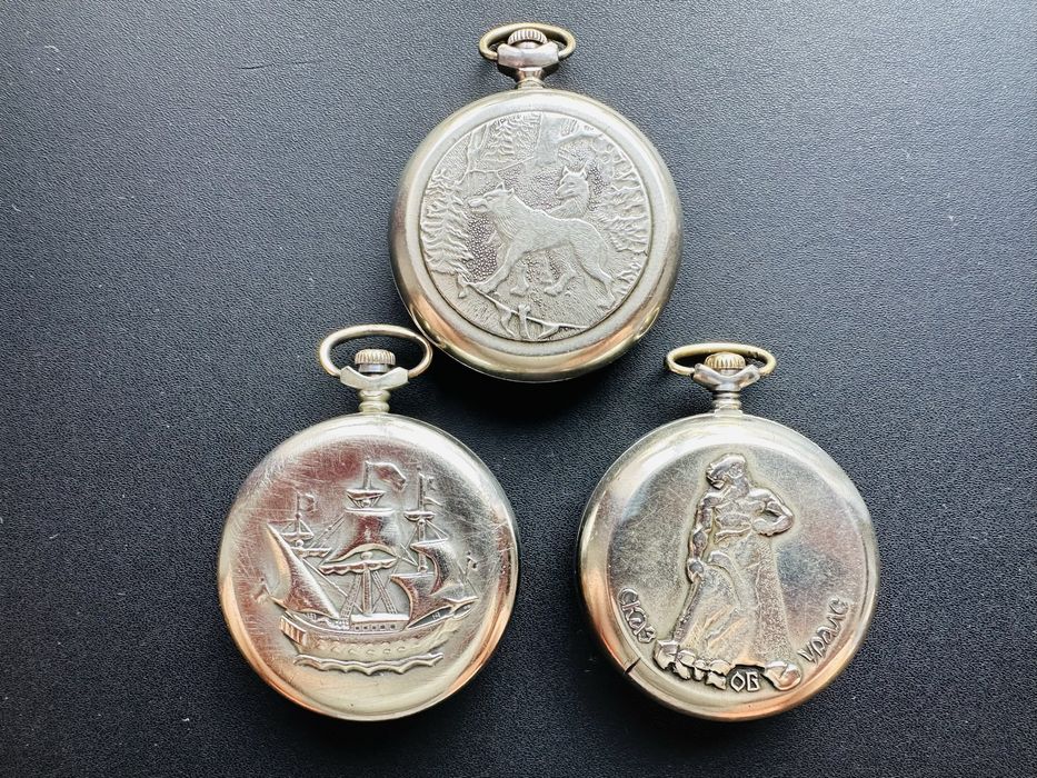 Винтажные карманные часы "Молния"