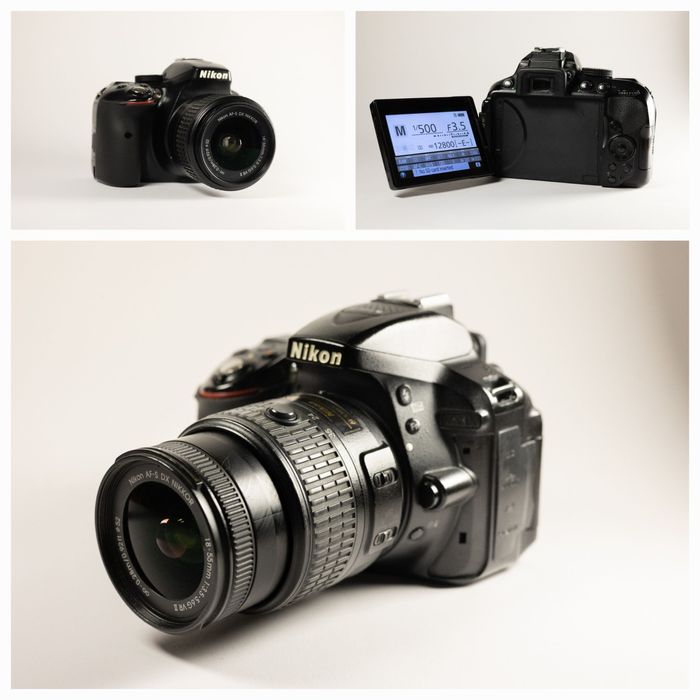 Nikon D5300 + Obiectiv 18-50 mm + Blitz SB600 + Nikor 50mm f 1.8