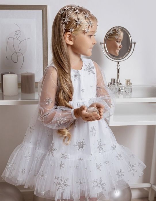 Платье Снежинки нарядное платье