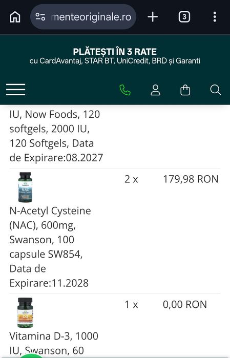 NAC N-Acetyl Cysteine 600mg, NOU, sigilat