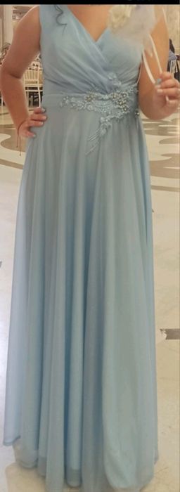 Официална рокля синя