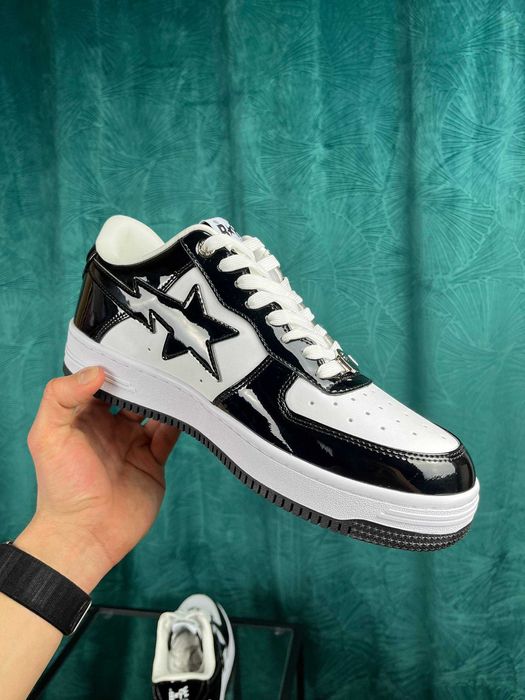 Adidasi bapesta alb-negru marimea 44