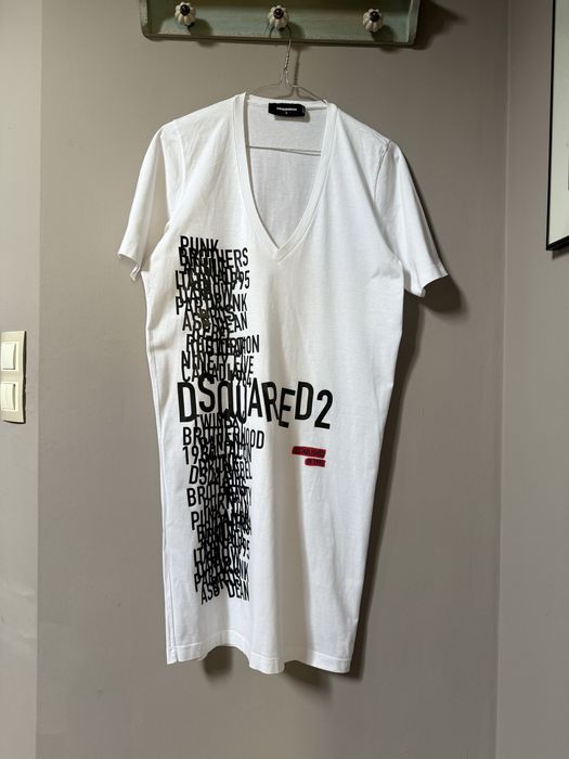 Бяла дамска рокля DSQUARED