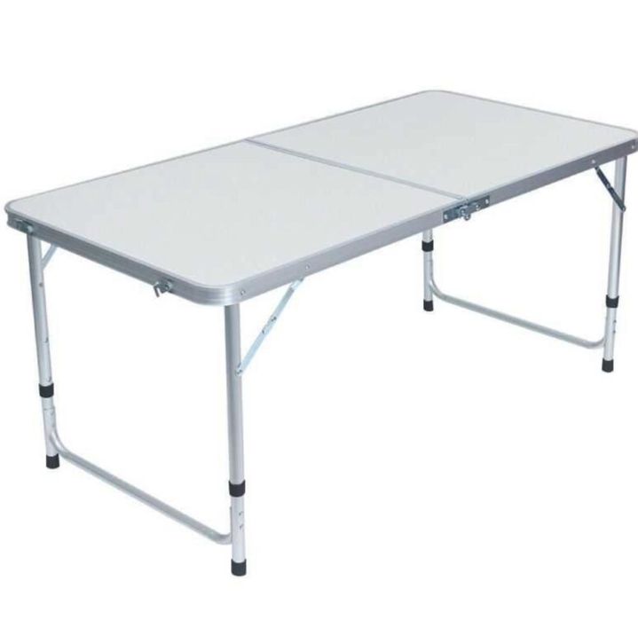 Masa camping pliabilă / Masa 4 scaune Alb / Mahon