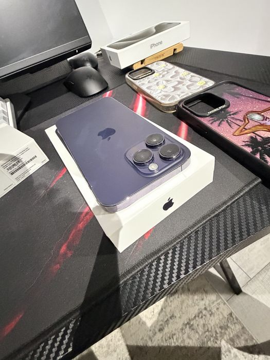 iPhone 14 Pro Max 256GB Deep Purple (USA)– Unlocked – eSIM + accesorii