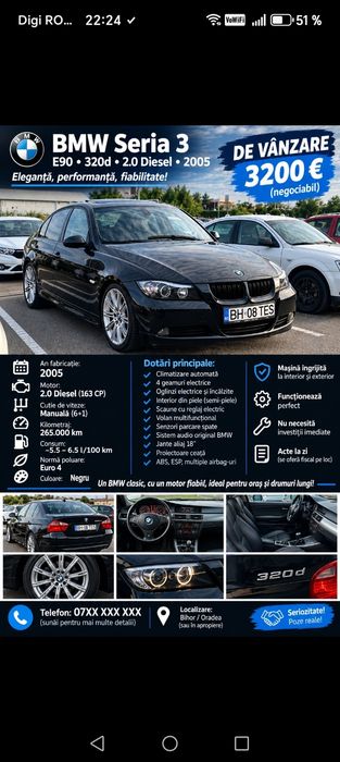 Bmw e90 motor 2litri
