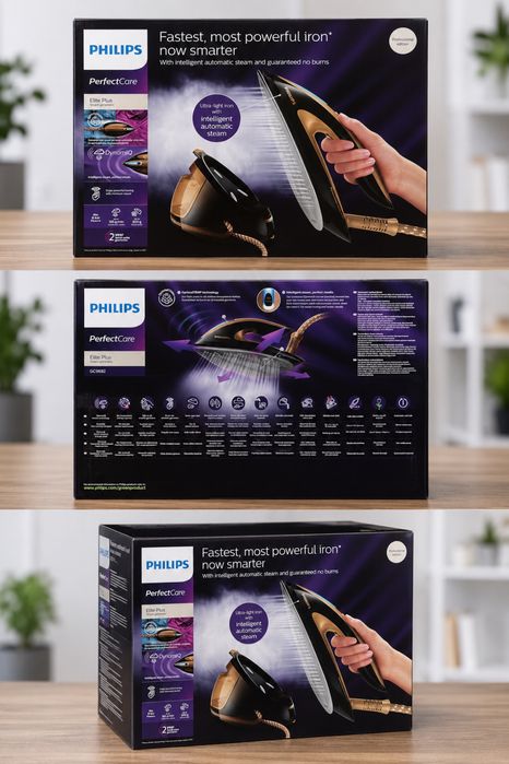 Philips PerfectCare Elite Plus / Stație de Călcat cu Abur / Nou Sigilat / GC9682 8 Bari Steam Boost