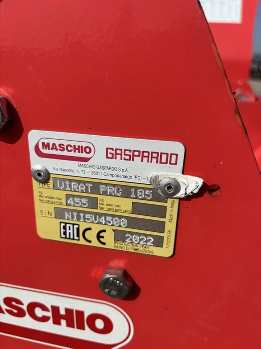 Freza Maschio de 185 masa de lucru