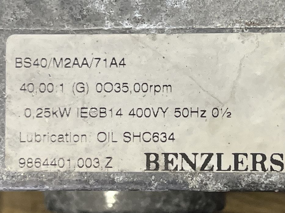 Мотор-редуктор Benzler 0.37 кВ