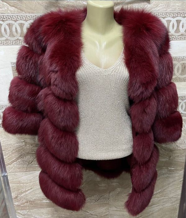 Haina blana vulpe,Model deosebit, Oferta!