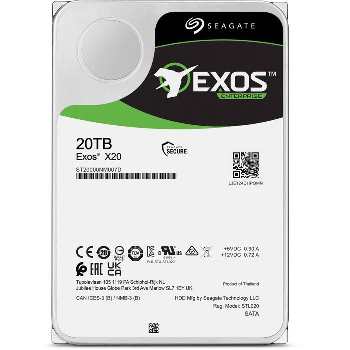 20Tb HDD Hard drive 7200 seagate exos 20 Tb