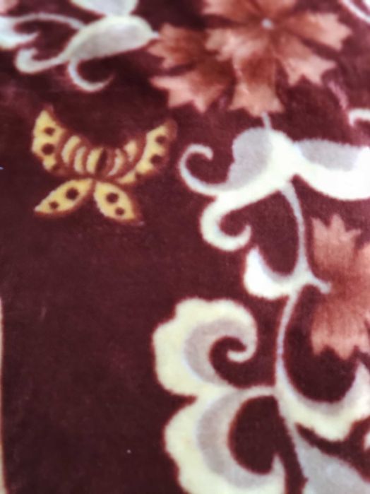 Pătură groasă cu trandafiri