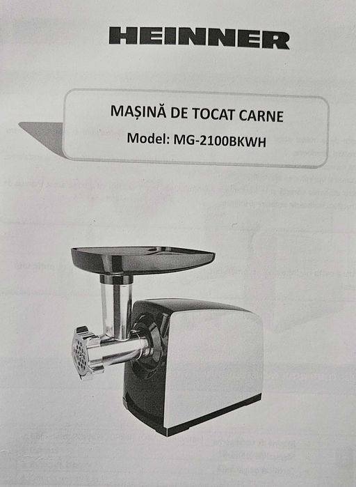 Masina de tocat carne Heinner 2100W