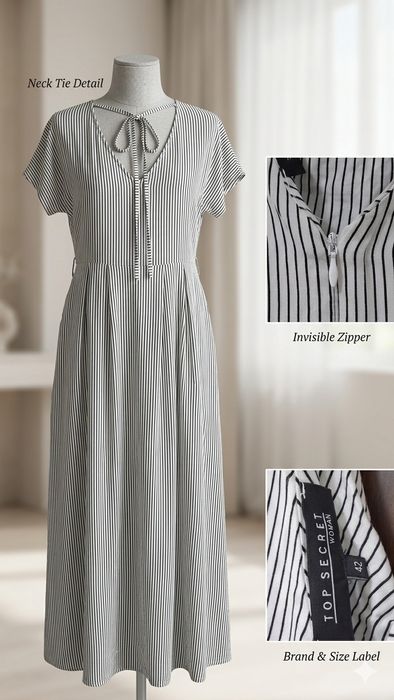 Rchie lungă cu dungi Top Secret, mărimea 42 (XL)