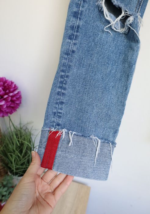 Blugi Girlfriend rupți XS