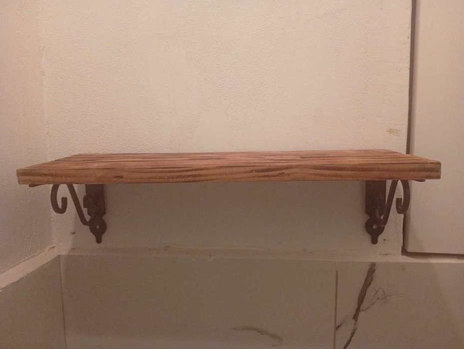 НОВА Дървена ретро етажерка винтидж дизайн - ръчна изработка