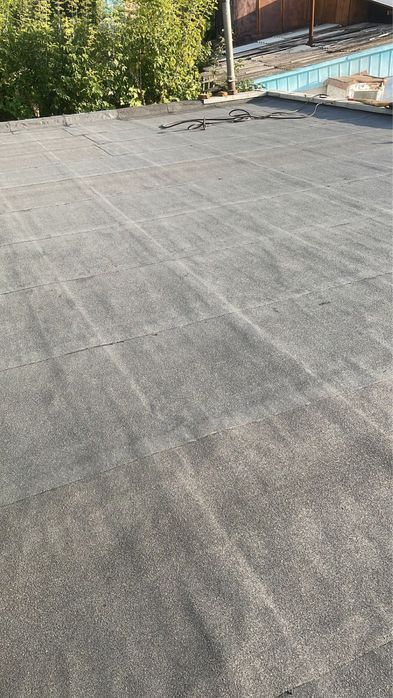 Ремонт мягкой кровли Бикрост Ризолин.