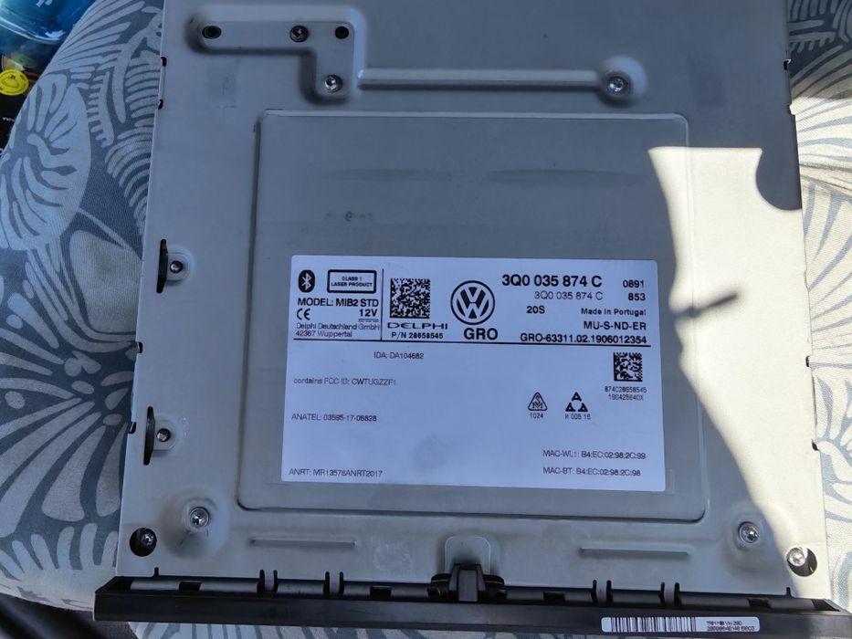 Navigație MIB 2 8 inch originală Volkswagen gama vag