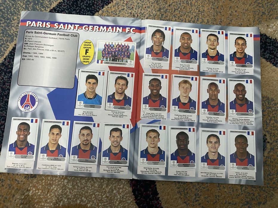 Panini Champions League 2000/2001. Album 98% complete.