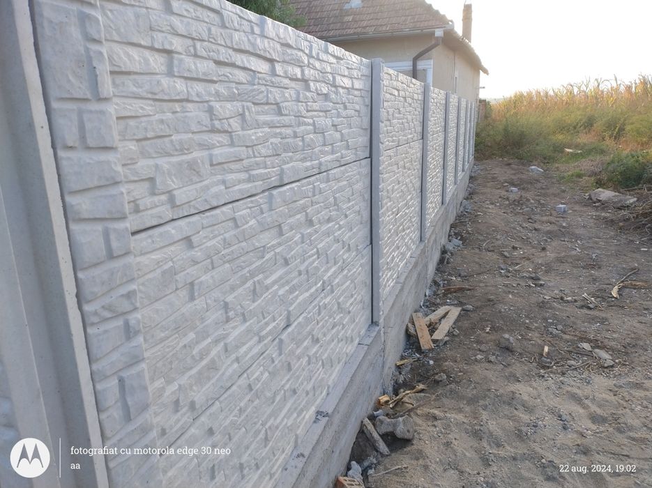 Placi de gard cu fata dubla