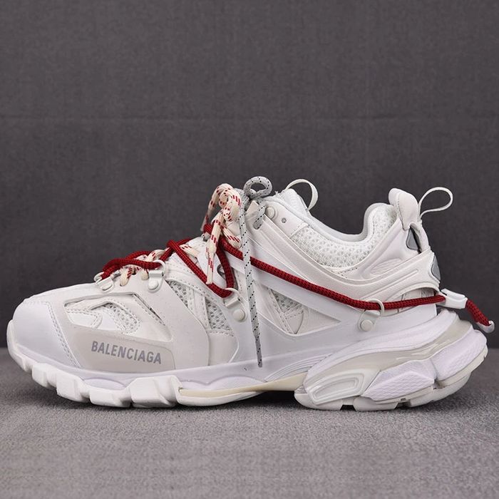Balenciaga Track Sneaker "White/Red Laces"