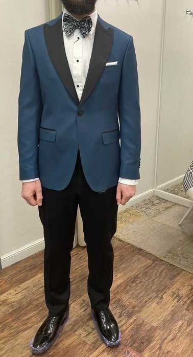 Smoking turquoise - ceremonie - nunta - TRENDS BY ADINA BUZATU