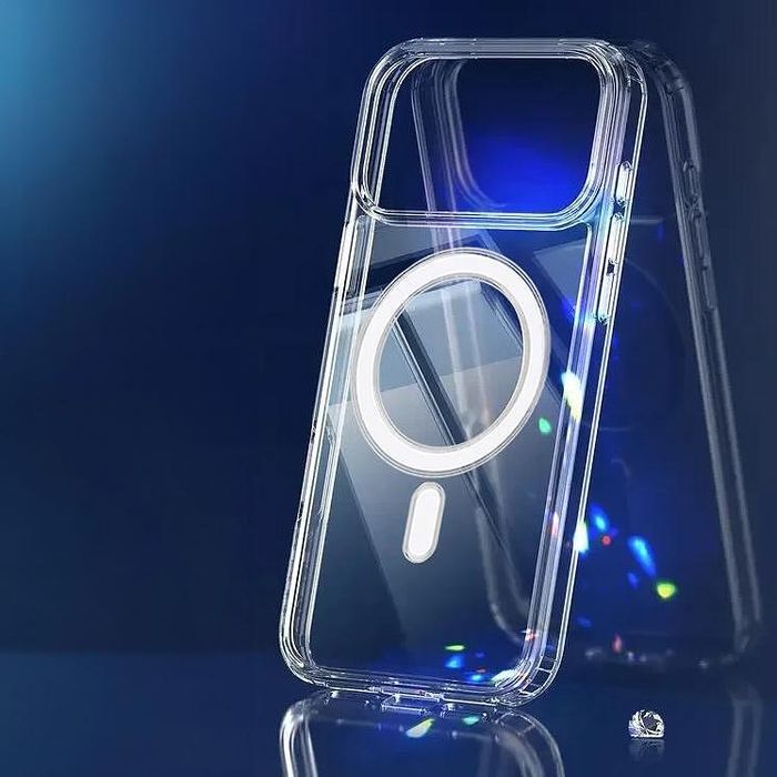 Прозрачен magsafe кейс за apple iphone 17 pro max