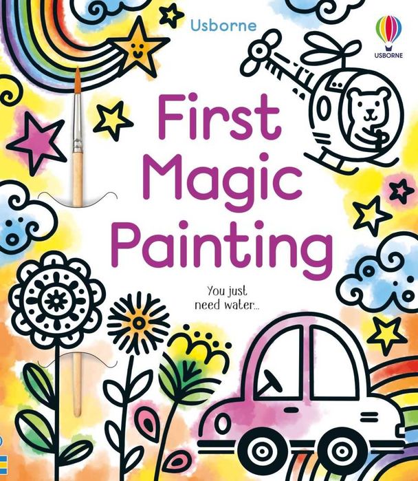 Carte de pictat cu apa Magic painting Usborne