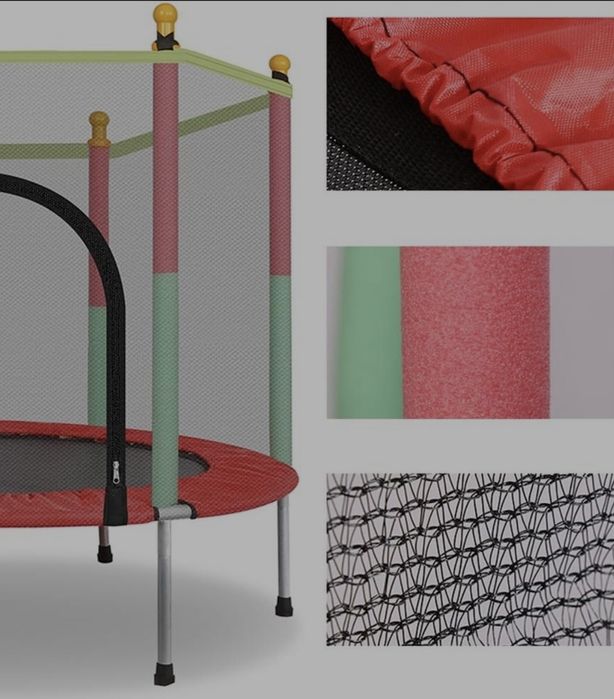 Батуты для детей с защитной. Доставка бесплат
сеткой в помещении, 1.4