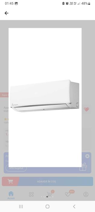 Aer conditionat 9000btu,Fram, nou, fara freon si kit instalare
