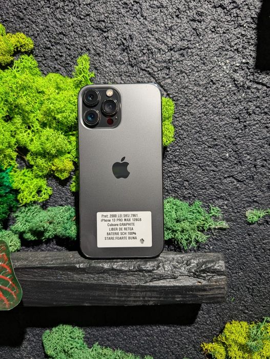 iPhone 13 Pro Max 128gb Graphite Neverlocked Baterie 100%/Fact+Garantie