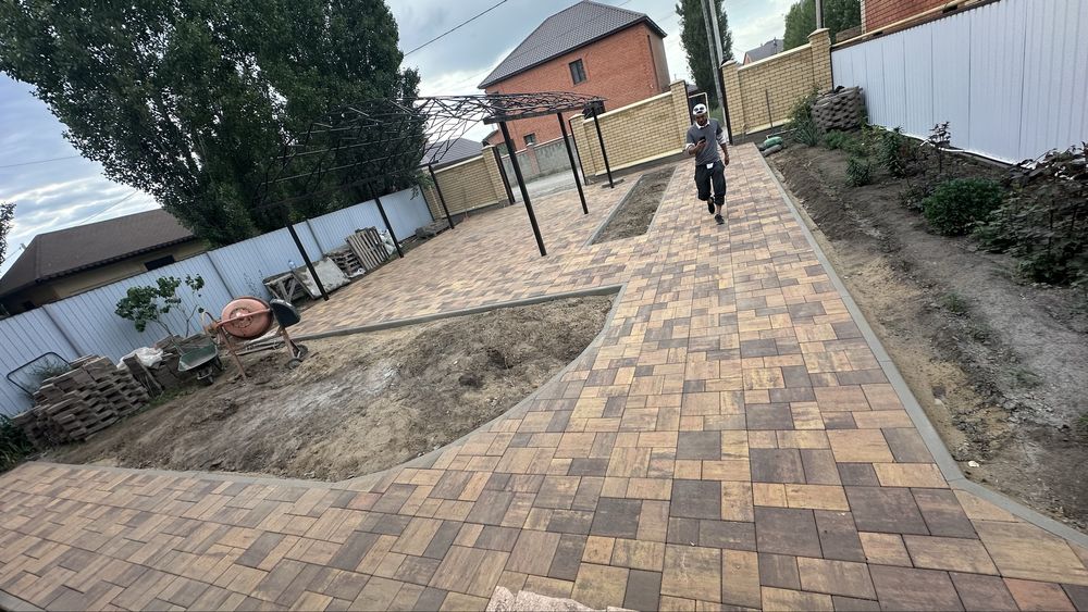 Укладка брусчатка