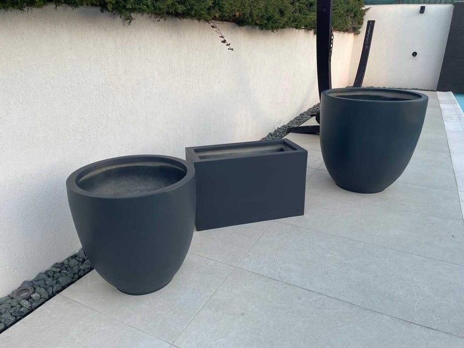 Jardiniere si ghivece premium din fibra de sticla-productie la comanda