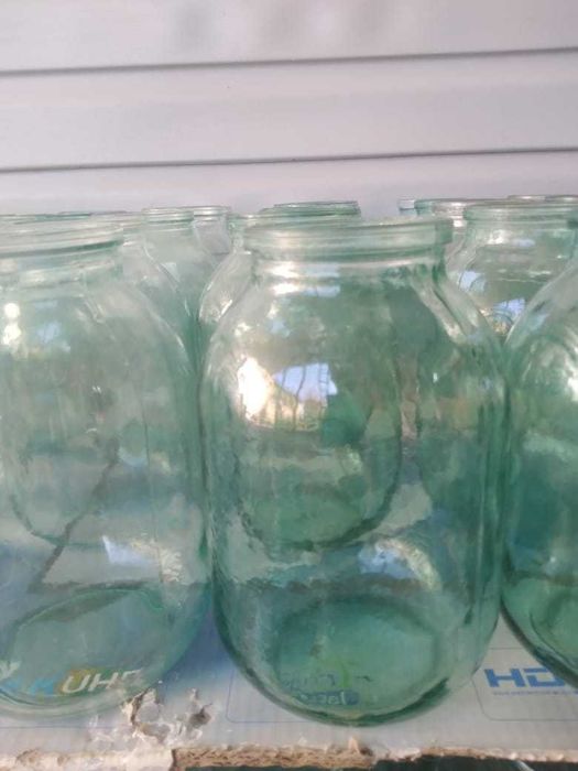 Банки стеклянные б/у  разного объёма
