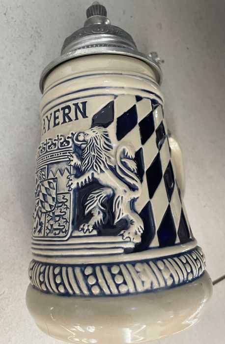 Cana Bere Germania, ceramica groasa, impecabila, capacitate 500 ml