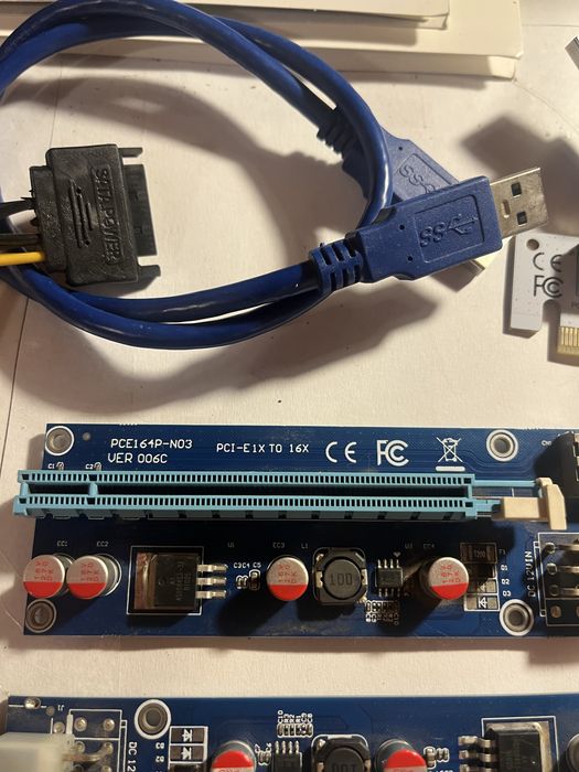 Adaptor PCIe Card x1 la USB pentru riser GPU