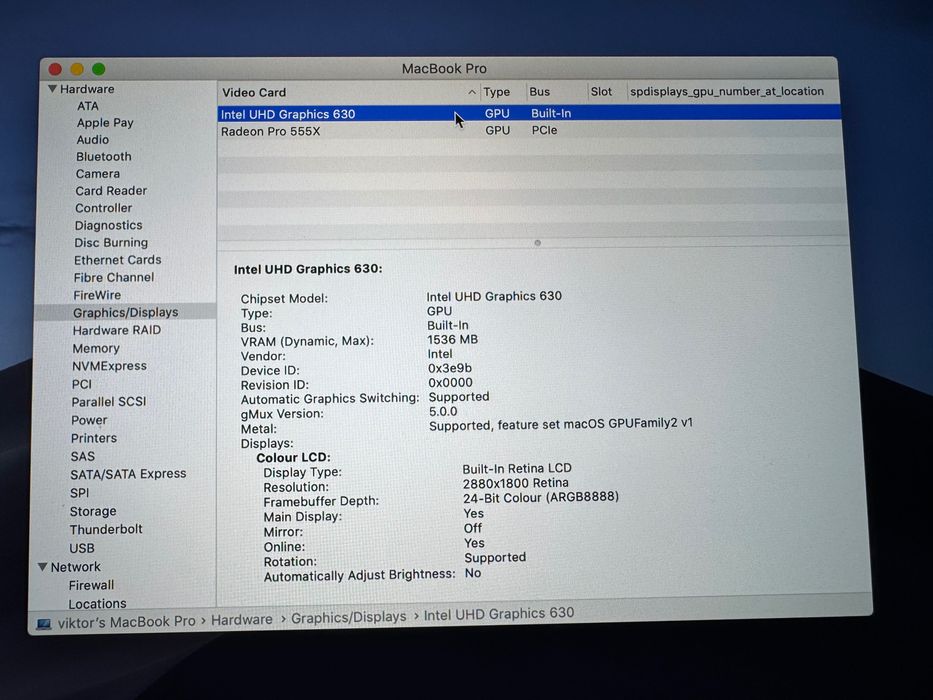 Лаптоп MacBook Pro A1990 15-инча, края на 2018 - Мощен и Надежден