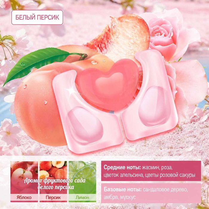 Капсулы BLOOM WASH 3 in 1 средство для стирке всех типов тканей