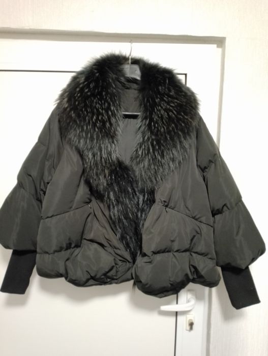 Зимно яке с естествен косъм