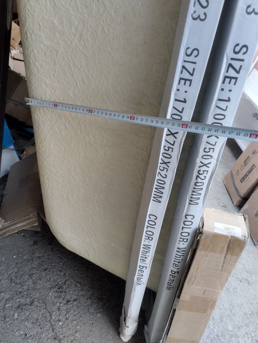 Ванная акрил размеры разные